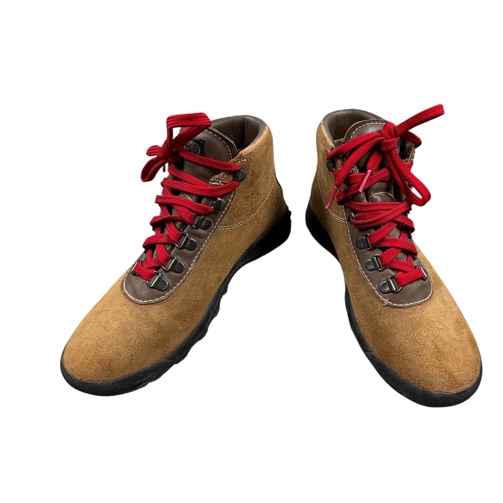 Vasque Women Hiking Boots Gore-Tex Suede Brown Red Laces 7.5